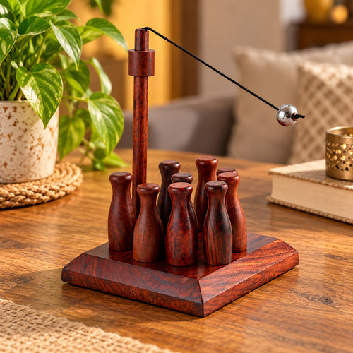 Handmade wooden bar skittles - handmade,